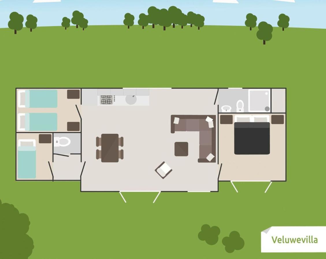 6-Persoons Veluwe Villa Voorthuizen Exterior foto